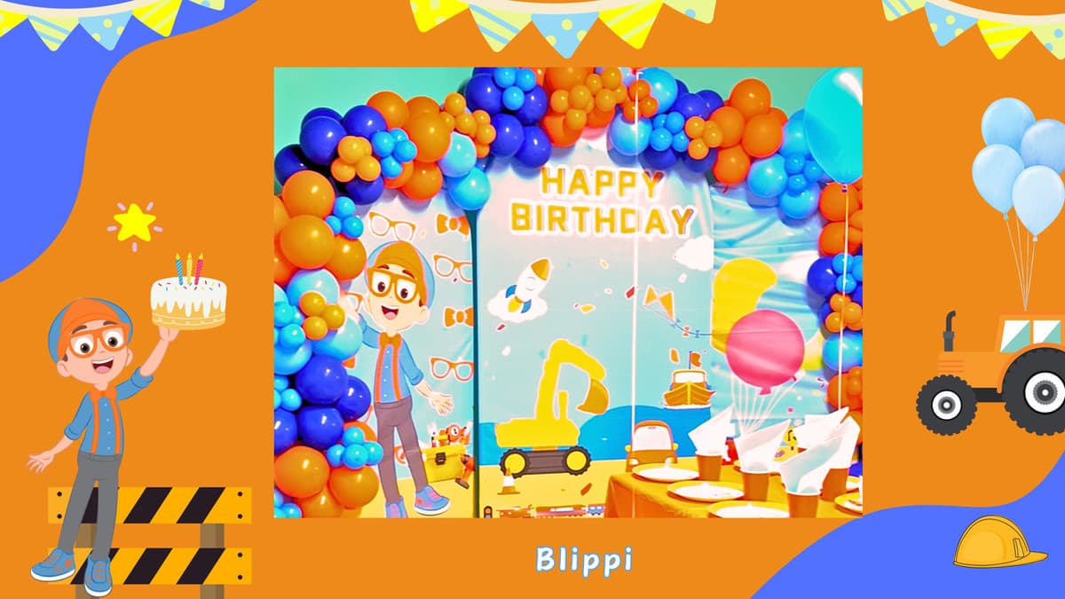 Blippi birthday party theme