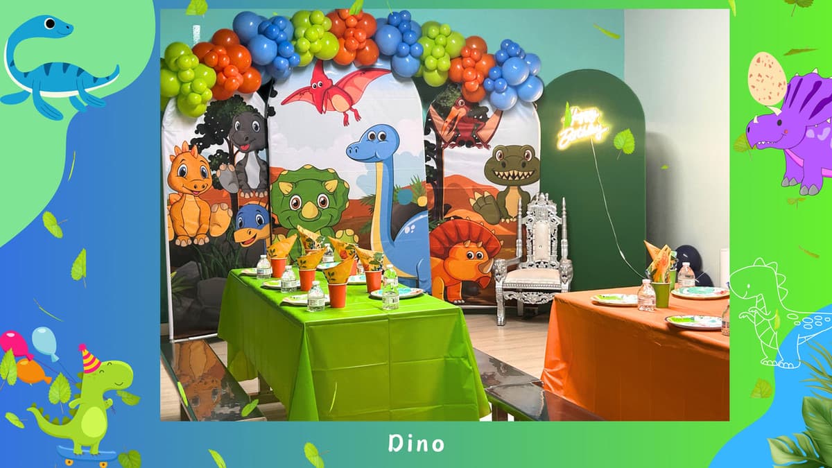 Dino birthday party theme